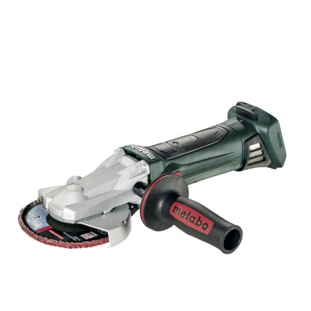 Metabo 18 V 125 mm Flat-head Angle Grinder with Quick Locking Nut in MetaLoc II Case - BARE TOOL