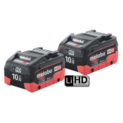 METABO 2X 18 V 10AH LIHD BATTERY TWIN PACK