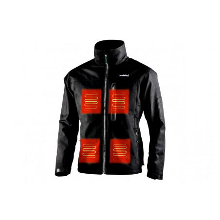 Metabo 14.4-18�V Heated�Jacket with PA 14.4-18 LED-USB Power Adapter�- Black X Large
